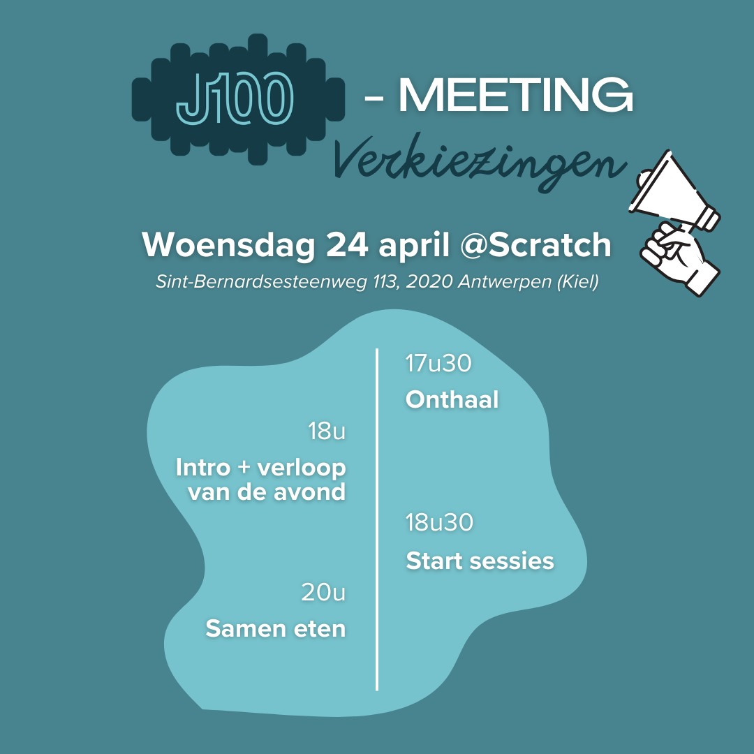 J100 meeting verkiezingen