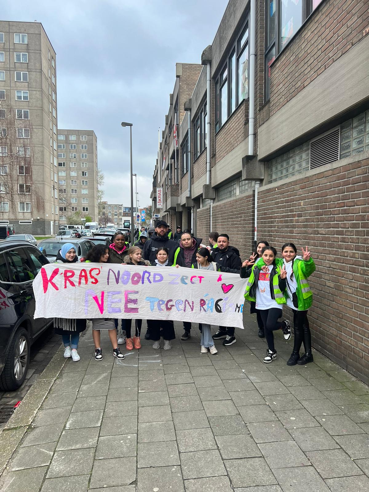 Grote opkomst bij de optocht tegen racisme