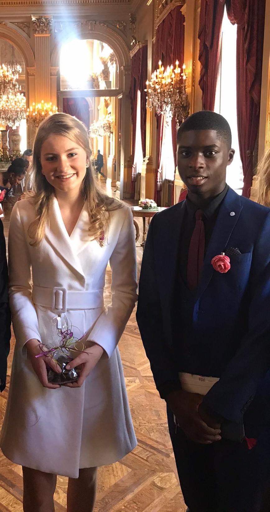 Benji mocht naar het verjaardagsfeest van kroonprinses Elisabeth
