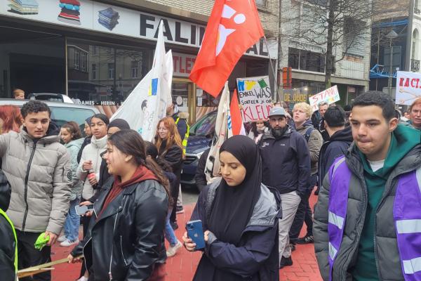 Grote opkomst bij de optocht tegen racisme