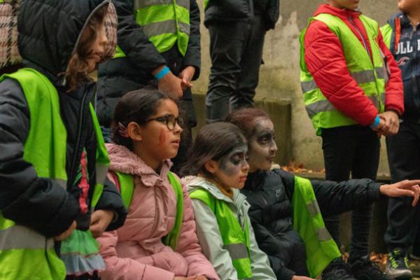 Kras Zuid griezelt tijdens halloweentocht